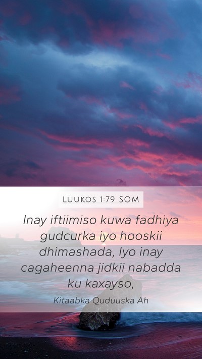 Luukos 1:79 SOM Bible Verse Image