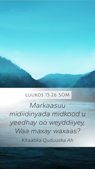 Luukos 15:26 SOM Bible Verse Image