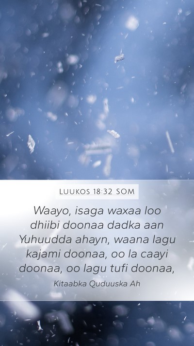 Luukos 18:32 SOM Bible Verse Image
