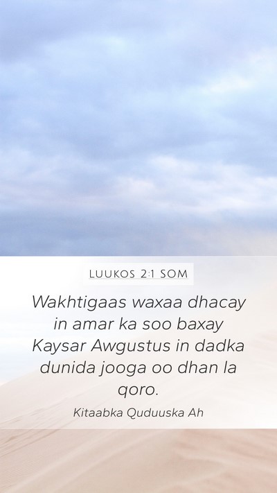 Luukos 2:1 SOM Bible Verse Image
