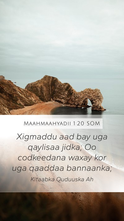 Maahmaahyadii 1:20 SOM Bible Verse Image