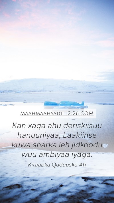 Maahmaahyadii 12:26 SOM Bible Verse Image