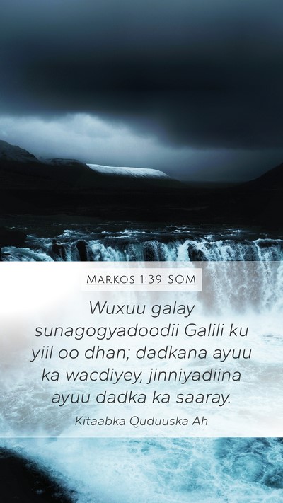 Markos 1:39 SOM Bible Verse Image