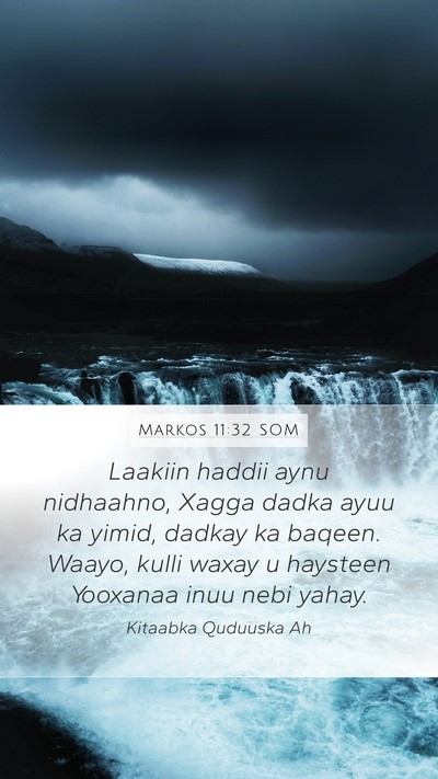 Markos 11:32 SOM Bible Verse Image