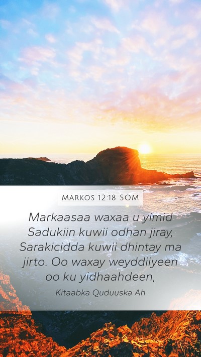 Markos 12:18 SOM Bible Verse Image