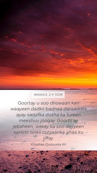 Markos 2:4 SOM Bible Verse Image