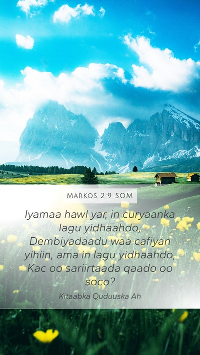 Markos 2:9 SOM Bible Verse Image