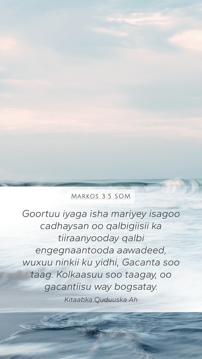 Markos 3:5 SOM Bible Verse Image