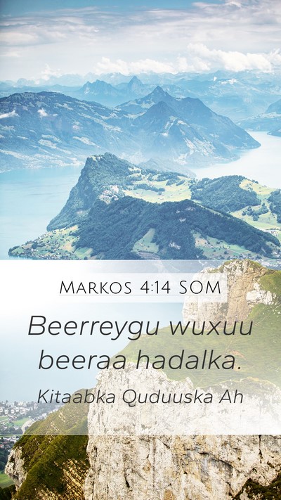 Markos 4:14 SOM Bible Verse Image