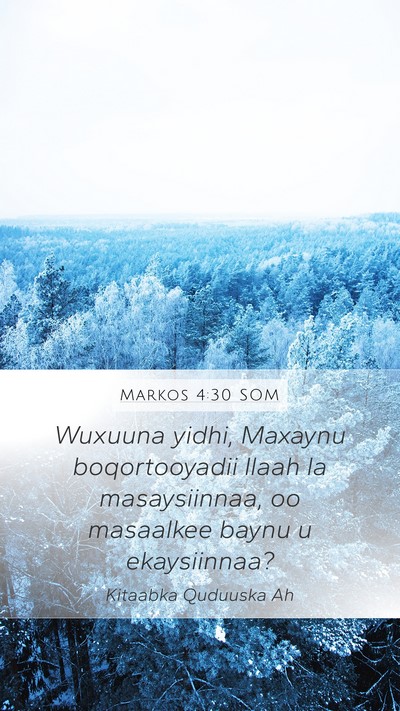 Markos 4:30 SOM Bible Verse Image