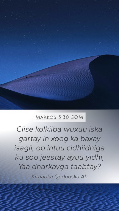 Markos 5:30 SOM Bible Verse Image