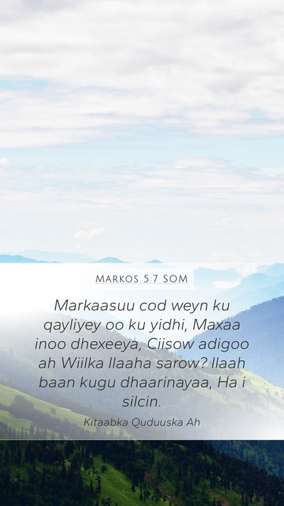 Markos 5:7 SOM Bible Verse Image