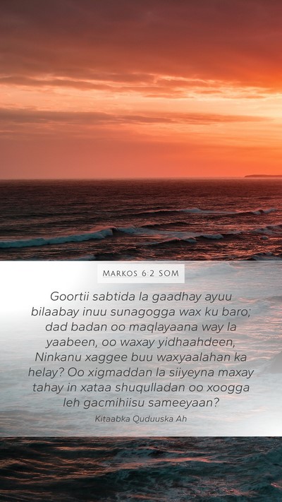 Markos 6:2 SOM Bible Verse Image