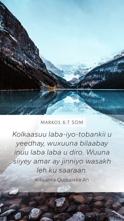 Markos 6:7 SOM Bible Verse Image