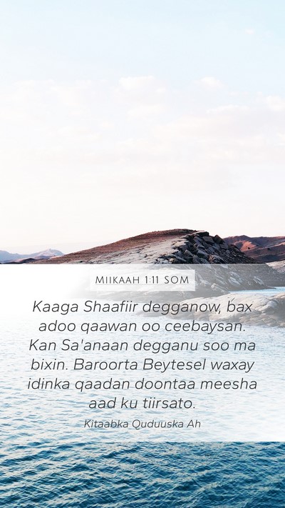Miikaah 1:11 SOM Bible Verse Image