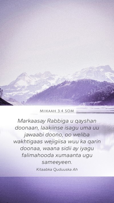 Miikaah 3:4 SOM Bible Verse Image