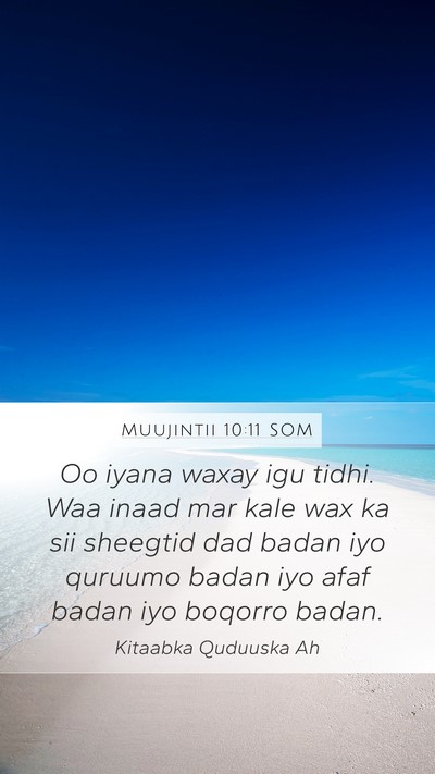 Muujintii 10:11 SOM Bible Verse Image
