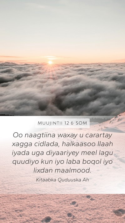 Muujintii 12:6 SOM Bible Verse Image