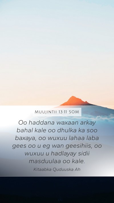 Muujintii 13:11 SOM Bible Verse Image