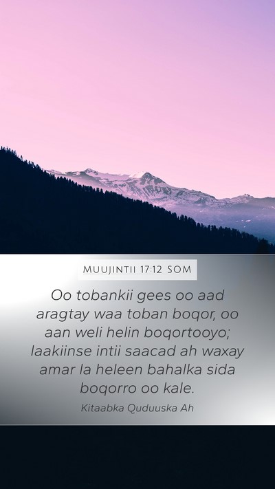 Muujintii 17:12 SOM Bible Verse Image