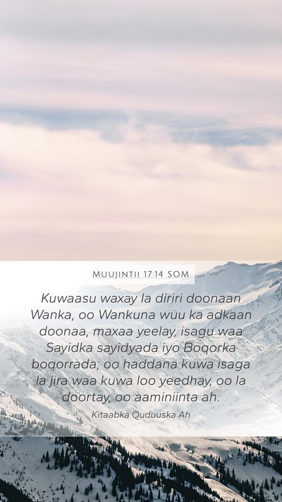 Muujintii 17:14 SOM Bible Verse Image