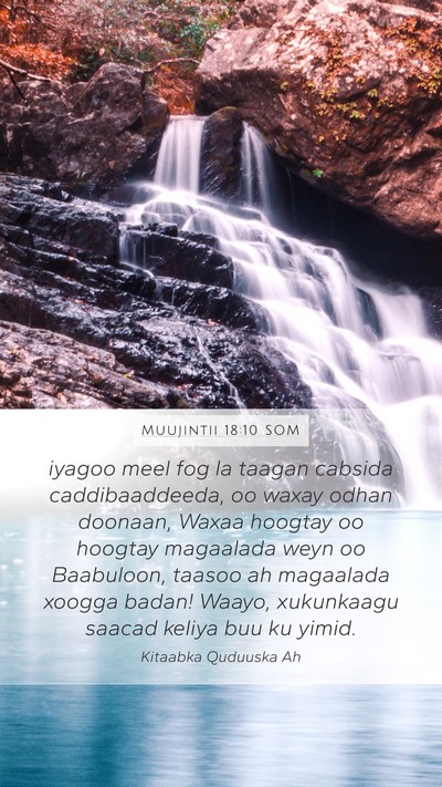 Muujintii 18:10 SOM Bible Verse Image