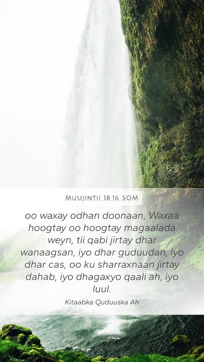 Muujintii 18:16 SOM Bible Verse Image