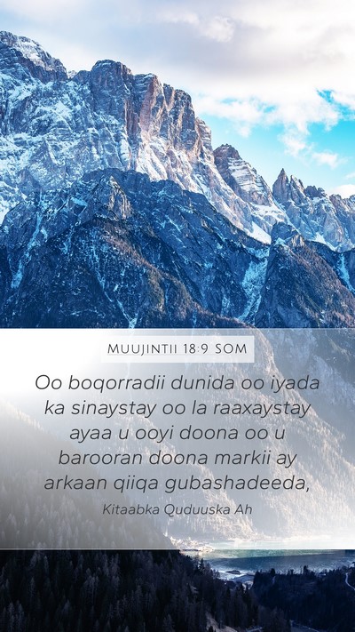 Muujintii 18:9 SOM Bible Verse Image