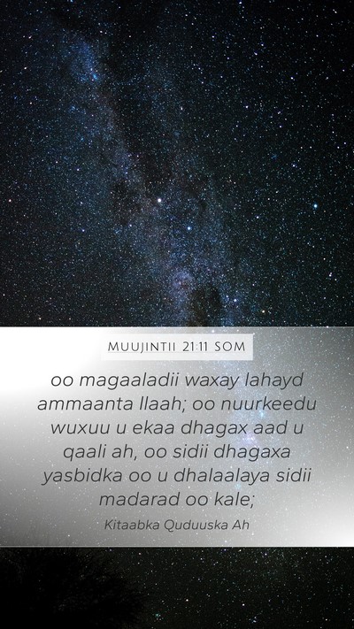 Muujintii 21:11 SOM Bible Verse Image