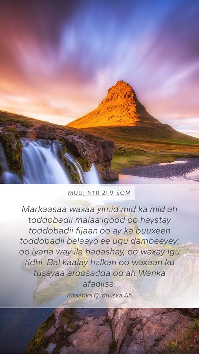 Muujintii 21:9 SOM Bible Verse Image