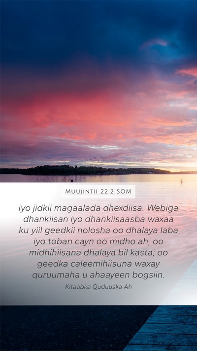 Muujintii 22:2 SOM Bible Verse Image