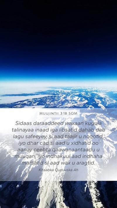 Muujintii 3:18 SOM Bible Verse Image