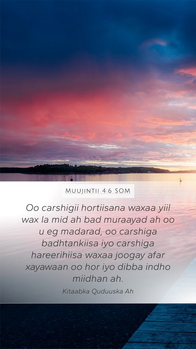 Muujintii 4:6 SOM Bible Verse Image