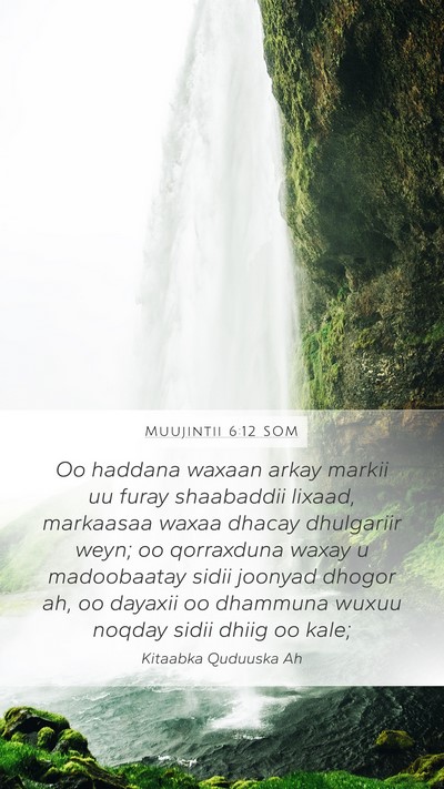 Muujintii 6:12 SOM Bible Verse Image