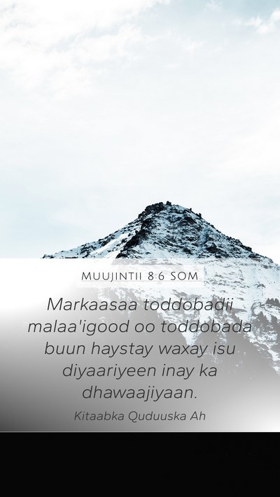Muujintii 8:6 SOM Bible Verse Image