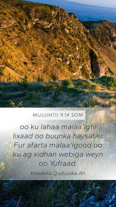 Muujintii 9:14 SOM Bible Verse Image