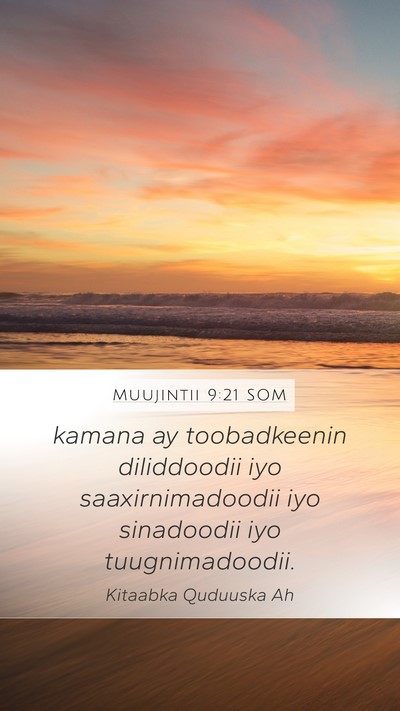 Muujintii 9:21 SOM Bible Verse Image