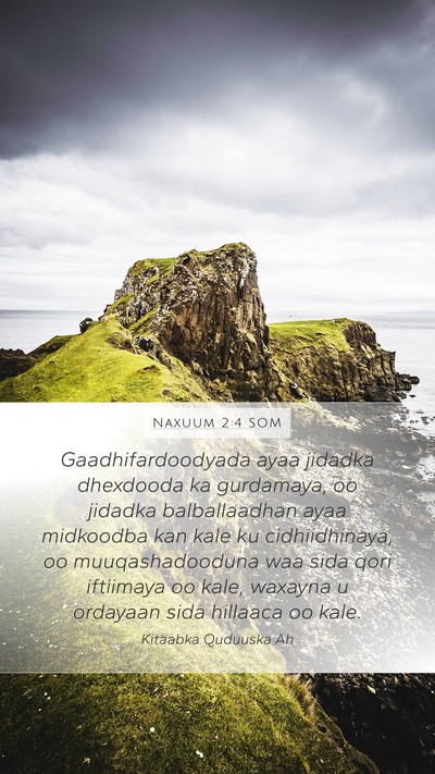 Naxuum 2:4 SOM Bible Verse Image
