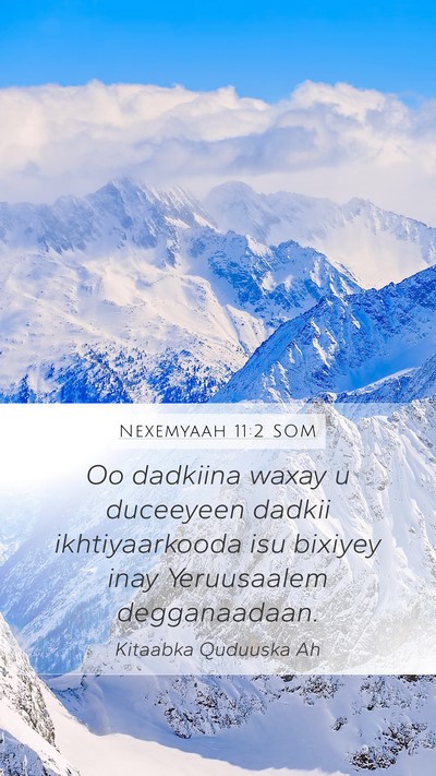 Nexemyaah 11:2 SOM Bible Verse Image