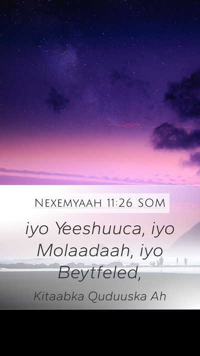 Nexemyaah 11:26 SOM Bible Verse Image