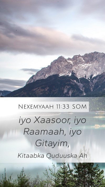 Nexemyaah 11:33 SOM Bible Verse Image