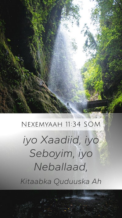 Nexemyaah 11:34 SOM Bible Verse Image