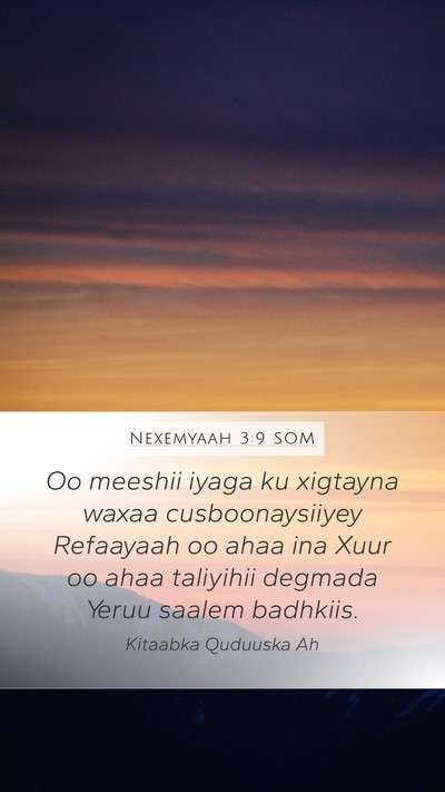 Nexemyaah 3:9 SOM Mobile Phone Wallpaper - Oo meeshii iyaga ku xigtayna waxaa - Mobile Bible Verse Wallpaper