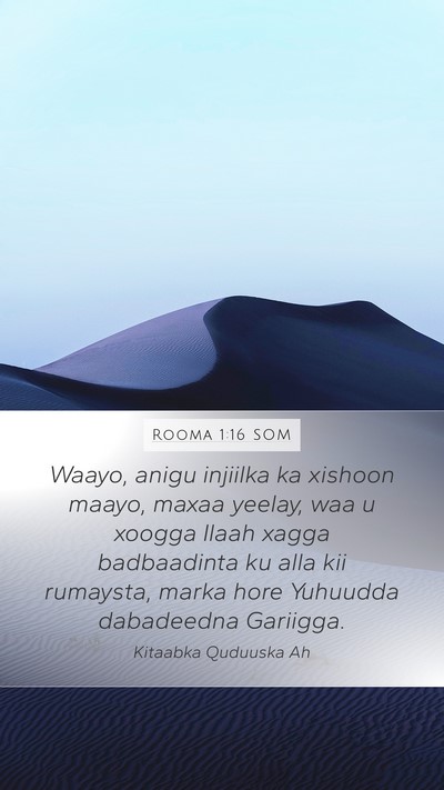Rooma 1:16 SOM Bible Verse Image