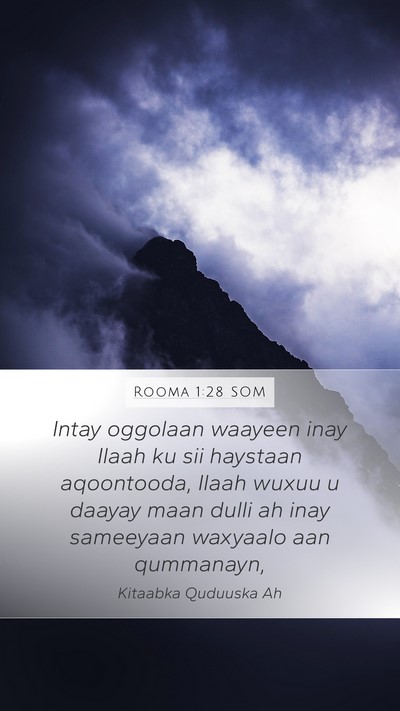 Rooma 1:28 SOM Bible Verse Image