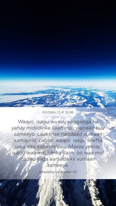 Rooma 13:4 SOM Bible Verse Image