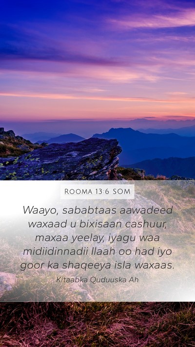 Rooma 13:6 SOM Bible Verse Image