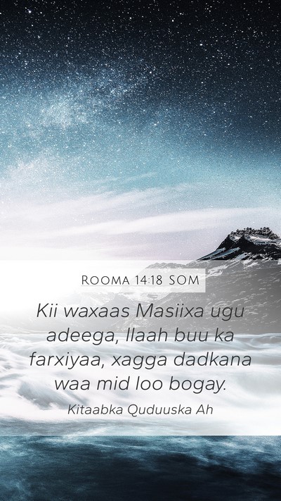 Rooma 14:18 SOM Bible Verse Image