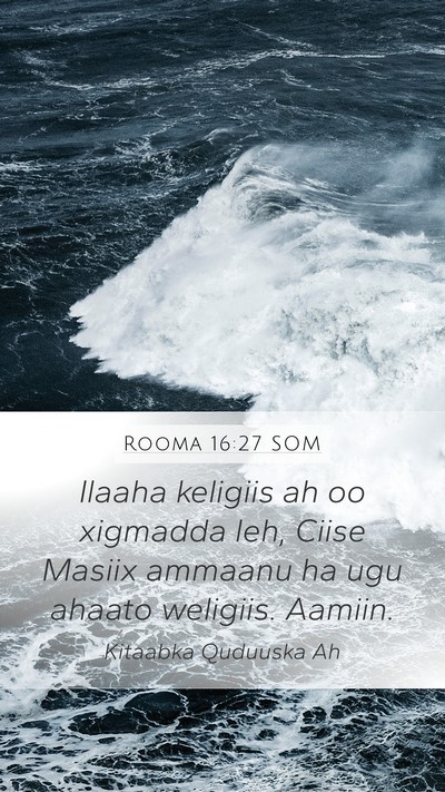 Rooma 16:27 SOM Bible Verse Image