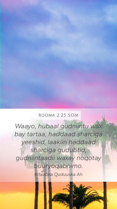 Rooma 2:25 SOM Bible Verse Image